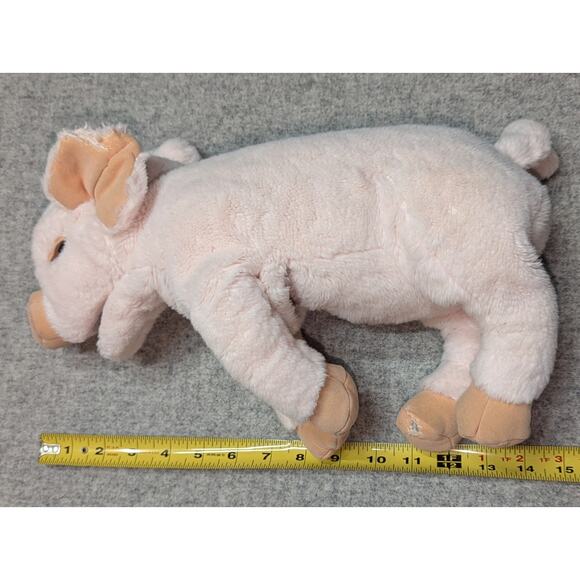 Baby Pig Pink Plush Stuffed Animal Toy and Realistic Hand Puppet EUC - Picture 5 of 11